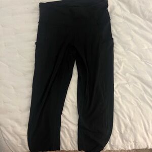 Lululemon black Fast and Free Legging with pockets